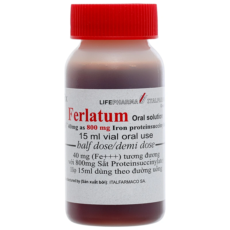 Dung dịch uống Ferlatum 800mg điều trị thiếu máu do thiếu sắt (10 chai x 15ml) - 6
